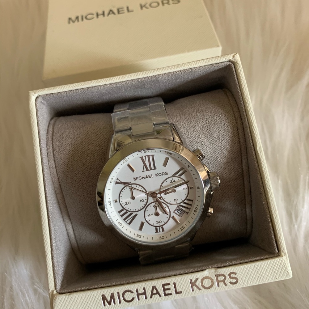 Michael Kors Women's Runway Silver-Tone Watch